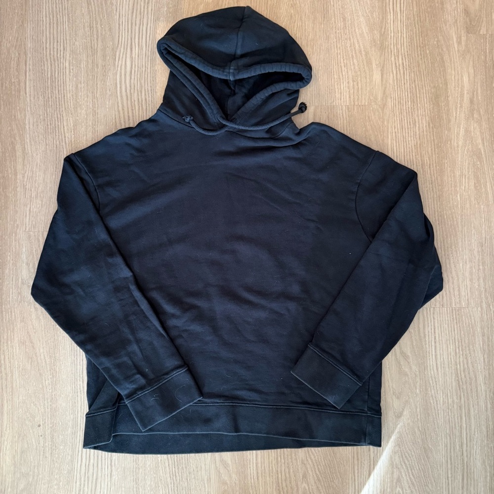 Raf Simons Black Hoodie with White Logo - Picture 2 of 5